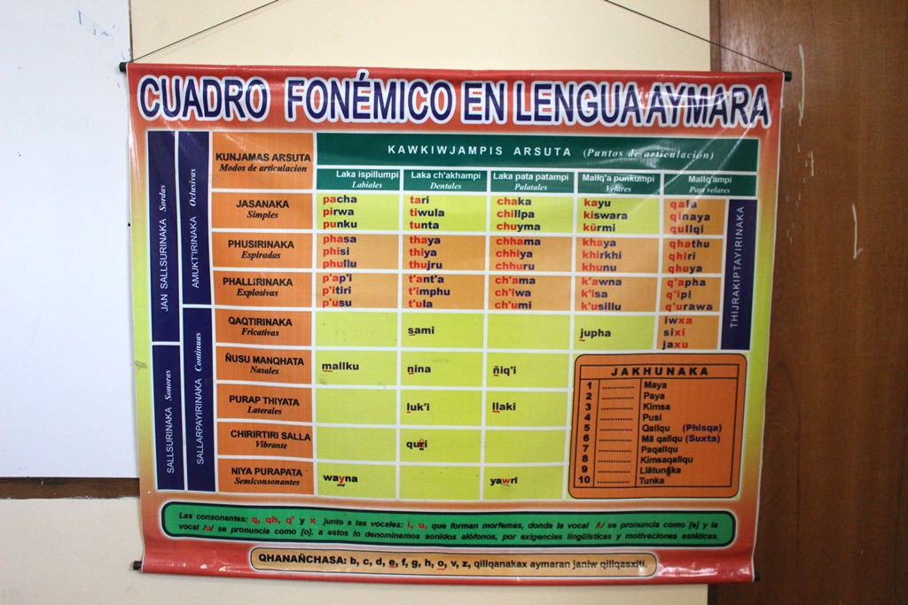 La escritura del aymara aún no ha sido homologada por una academia de la lengua y los lingüistas piden una. Foto: JS.