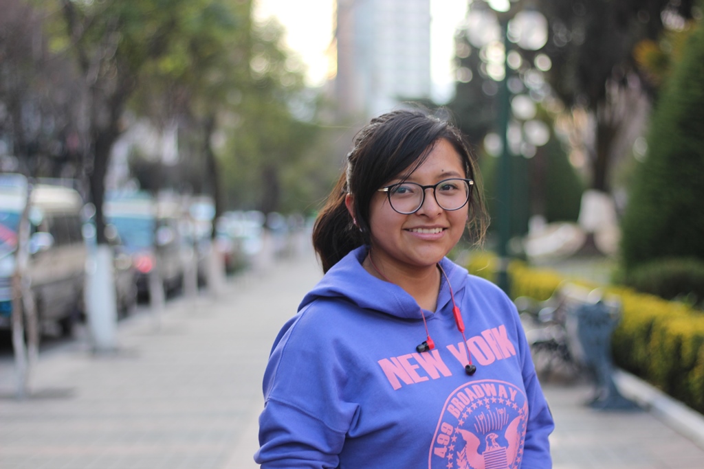 Fabiola Acarapi Álvarez en La Paz, en agosto de este año. Foto: JS.