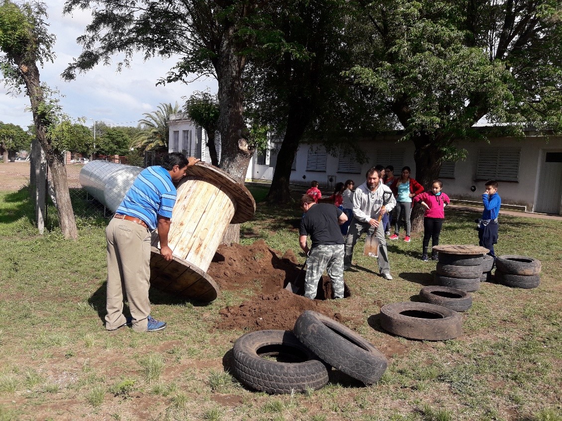 En Fortuna, San Luis, hicieron mejoras el parque. Crédito: Mónica Maricel Fernandez.