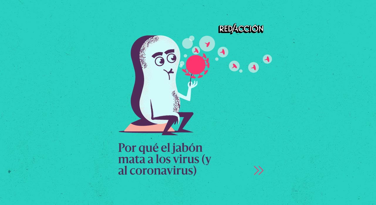 Por qué el jabón mata a los virus (y al coronavirus)