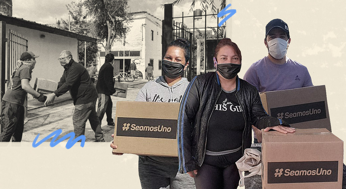 Cómo se gestó Seamos Uno, la campaña de ayuda social que en 38 días lleva distribuidas más de 120.000 cajas de alimentos