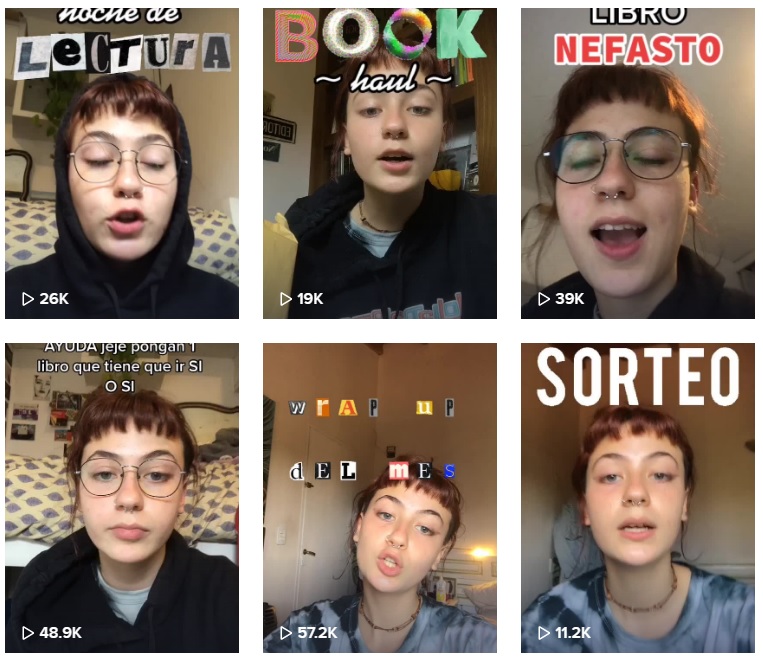 Algunas preferencias literarias de Almendra Veiga, la influencer que comenta libros en TikTok