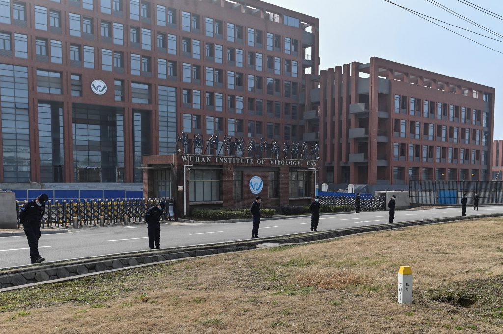 El frente del edificio del Instituto de Virología de Wuhan