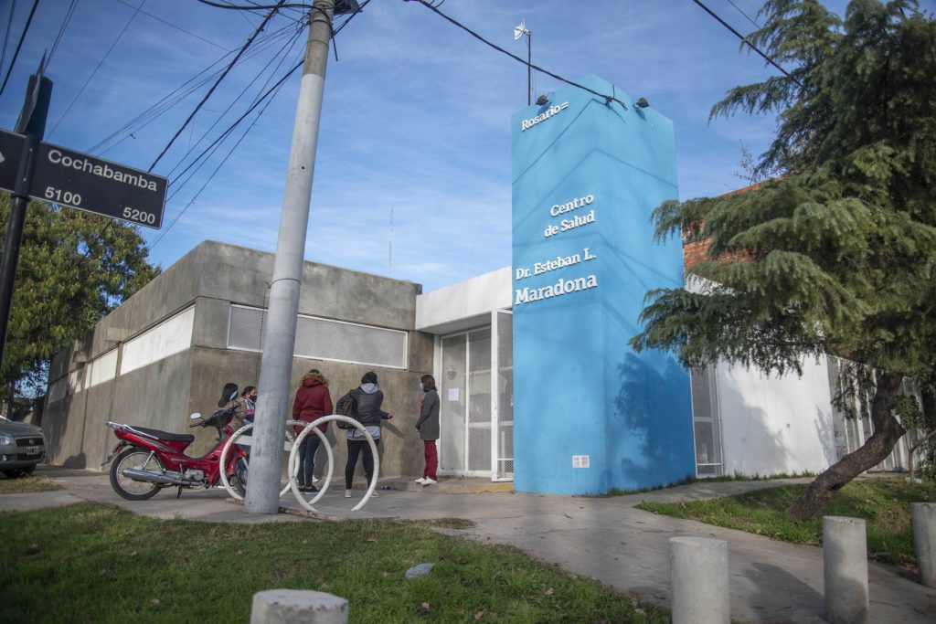 Un centro de salud barrial en Rosario.