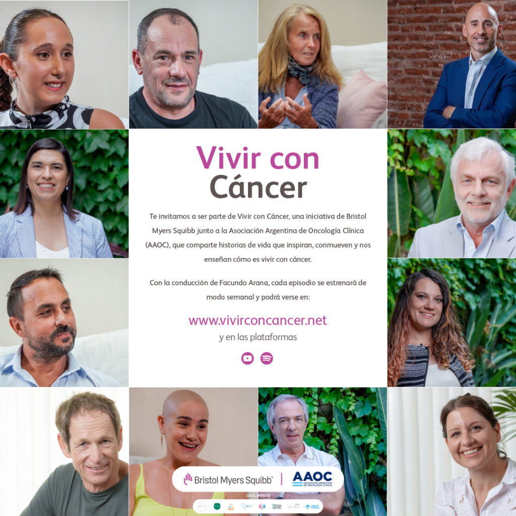 Flyer de la campaña Vivir con cáncer.