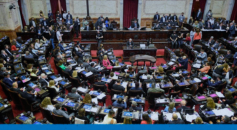 Imagen de legisladores en el Congreso.