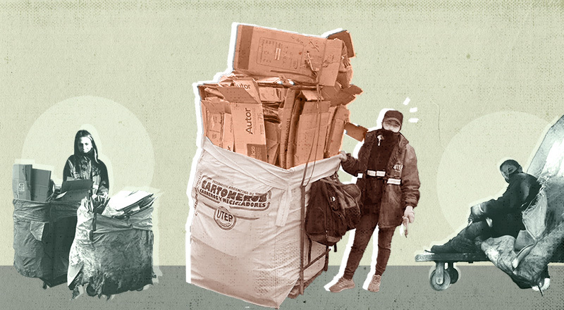 Por la pandemia no podía conseguir trabajo y encontró en el reciclaje una oportunidad laboral: "Me autoayudo y ayudo a los demás"