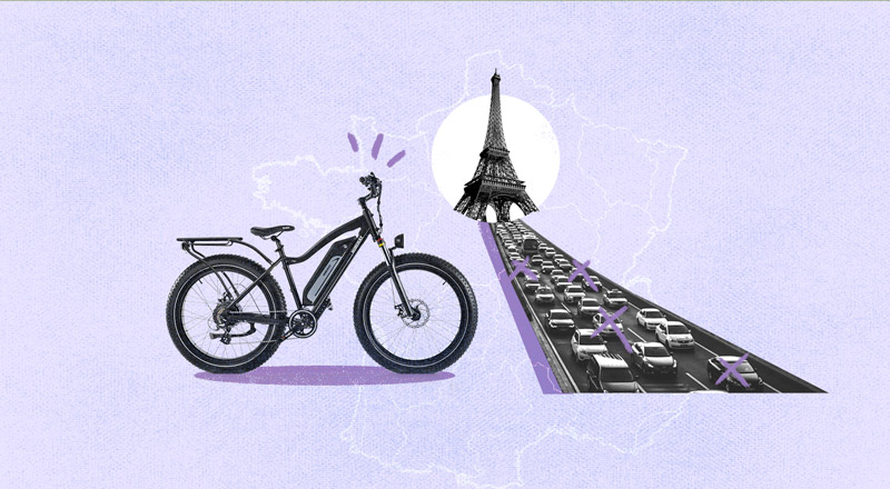 El plan de Francia para deshacerse de los autos: dinero como premio y bicicletas eléctricas