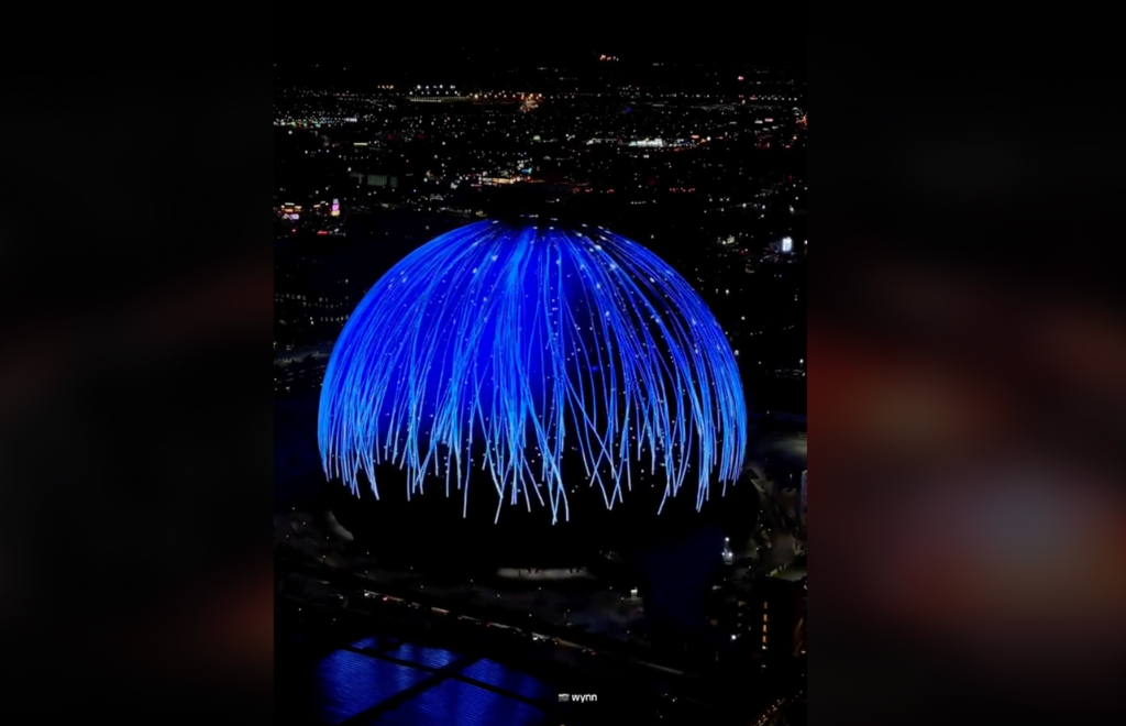 Se inauguró Sphere, una gran esfera en Las Vegas que no se parece a nada de lo existente y es furor en las redes