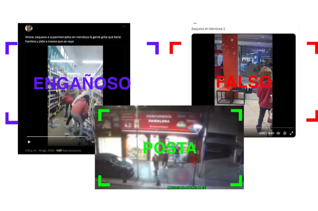 Circulan videos sobre saqueos: cuáles son verdaderos y cuáles falsos