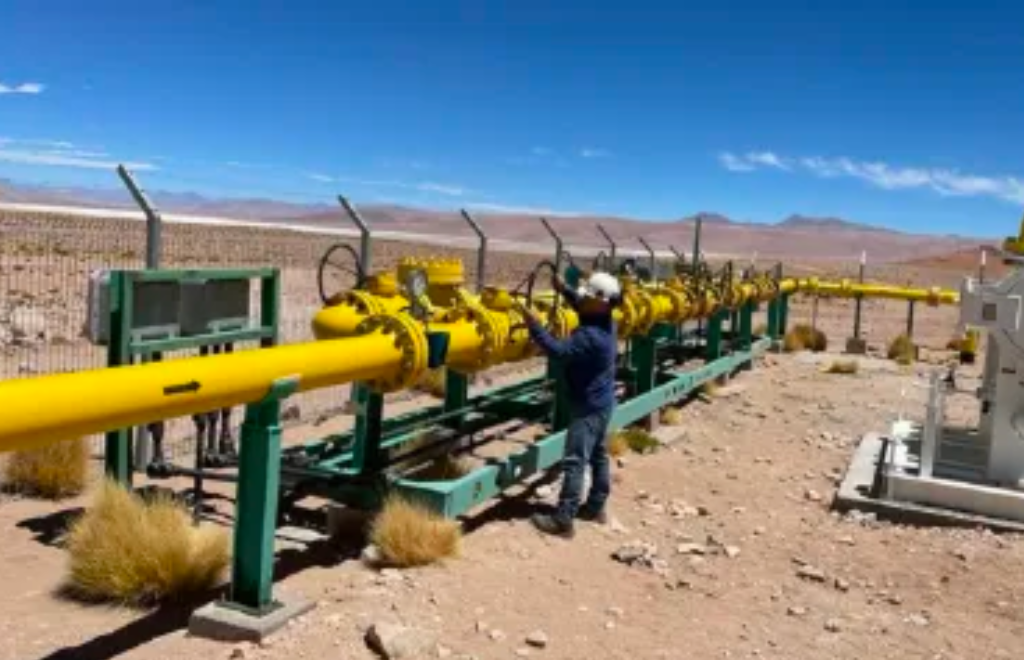 Argentina reactivó las exportaciones de gas en firme hacia el norte de Chile