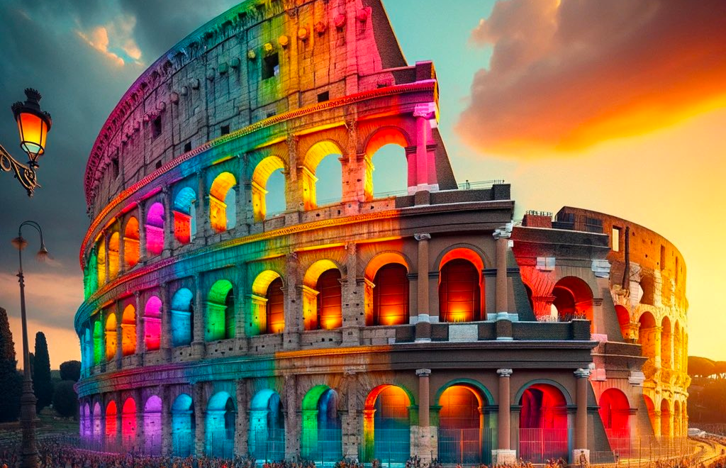 "El coloriseo": un nuevo experimento con inteligencia artificial muestra a los mejores monumentos históricos (con algunos cambios) 