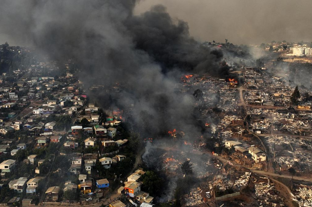 Tras sufrir uno de los incendios más mortíferos de los últimos años, el cambio climatico empeorará las condiciones en Chile